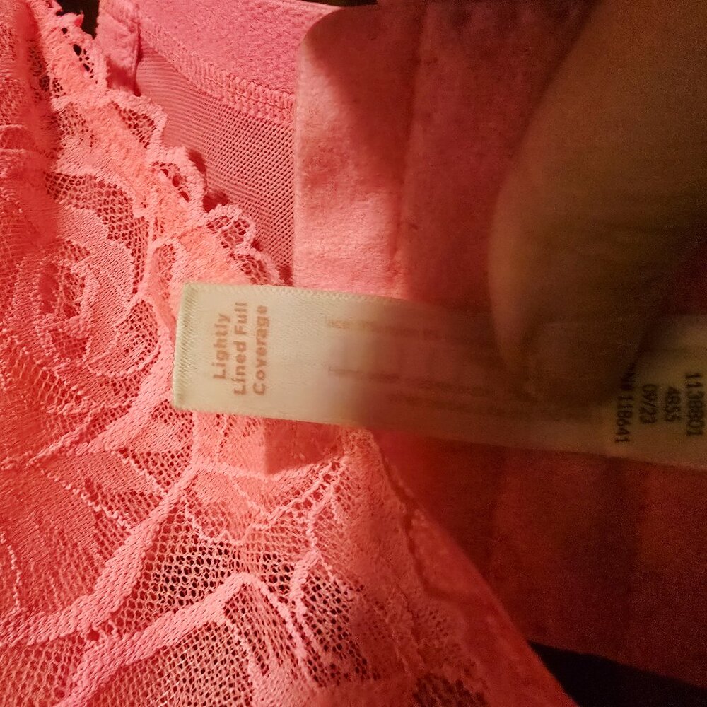 Cacique Lightly Lined Lack Full Coverage Bra - image 3